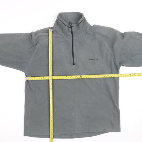 Craghoppers Men's Grey Fleece Half Zip Pullover Sweatshirt L
