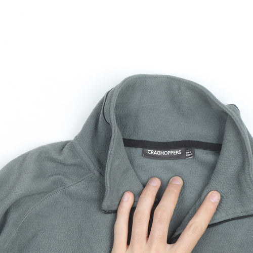 Craghoppers Men's Grey Fleece Half Zip Pullover Sweatshirt L