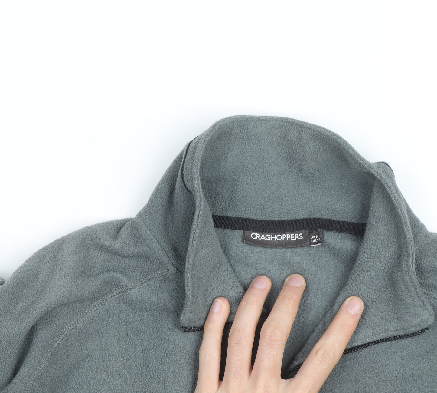 Craghoppers Men's Grey Fleece Half Zip Pullover Sweatshirt L