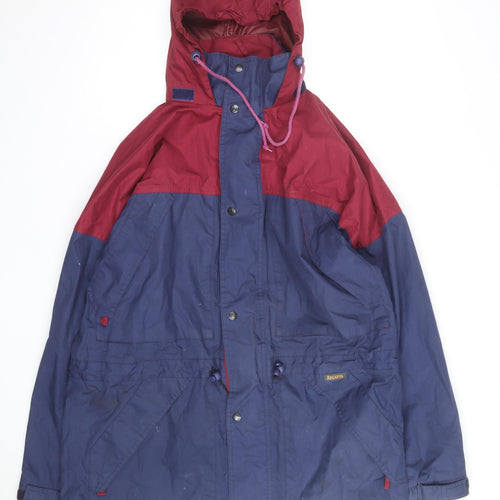 Regatta Men’s Blue & Red Waterproof Hooded Parka Jacket M