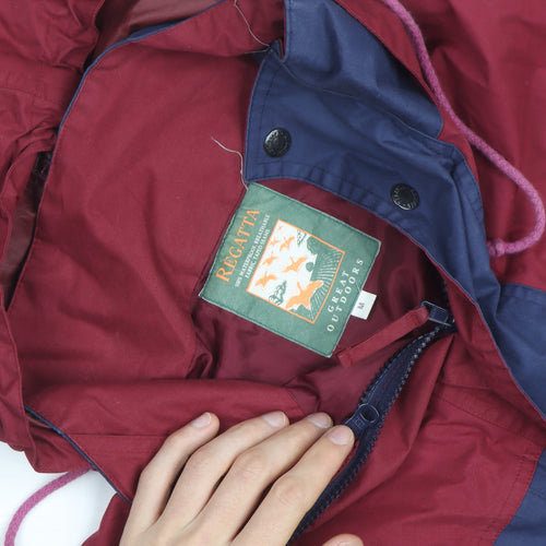 Regatta Men’s Blue & Red Waterproof Hooded Parka Jacket M