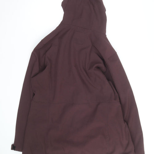 Mantaray Womens Brown Hooded Softshell Lined Jacket Size 20