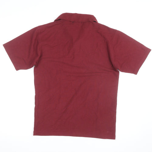 Ralph Lauren Mens Burgundy Short Sleeve Polo Shirt Size S Classic Fit