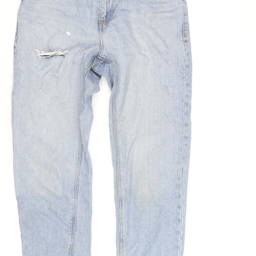 ASOS Design Men's Light Blue Distressed Slim Jeans W38 L31