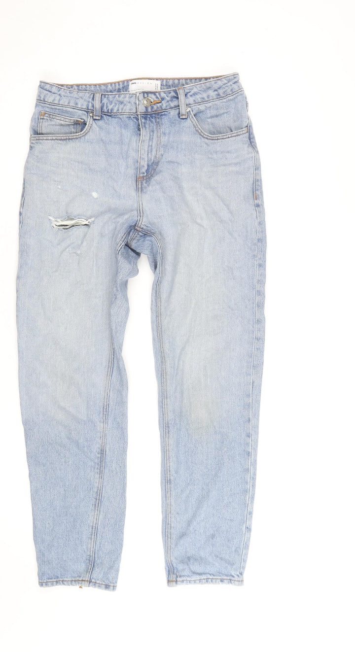 ASOS Design Men's Light Blue Distressed Slim Jeans W38 L31
