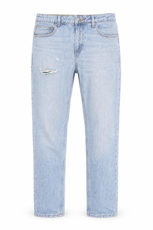 ASOS Design Men's Light Blue Distressed Slim Jeans W38 L31