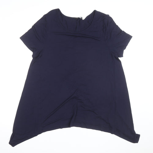 Evans Women’s Blue Jersey Short Sleeve T-Shirt UK 16