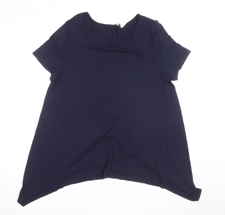 Evans Women’s Blue Jersey Short Sleeve T-Shirt UK 16