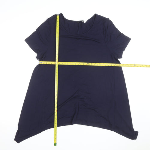 Evans Women’s Blue Jersey Short Sleeve T-Shirt UK 16