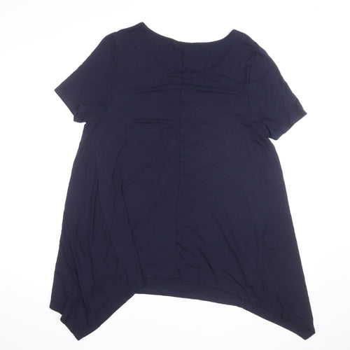 Evans Women’s Blue Jersey Short Sleeve T-Shirt UK 16