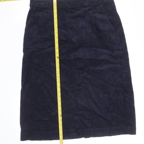 Marks and Spencer Women’s Blue Corduroy Pencil Skirt Size 12