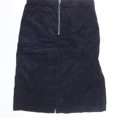 Marks and Spencer Women’s Blue Corduroy Pencil Skirt Size 12