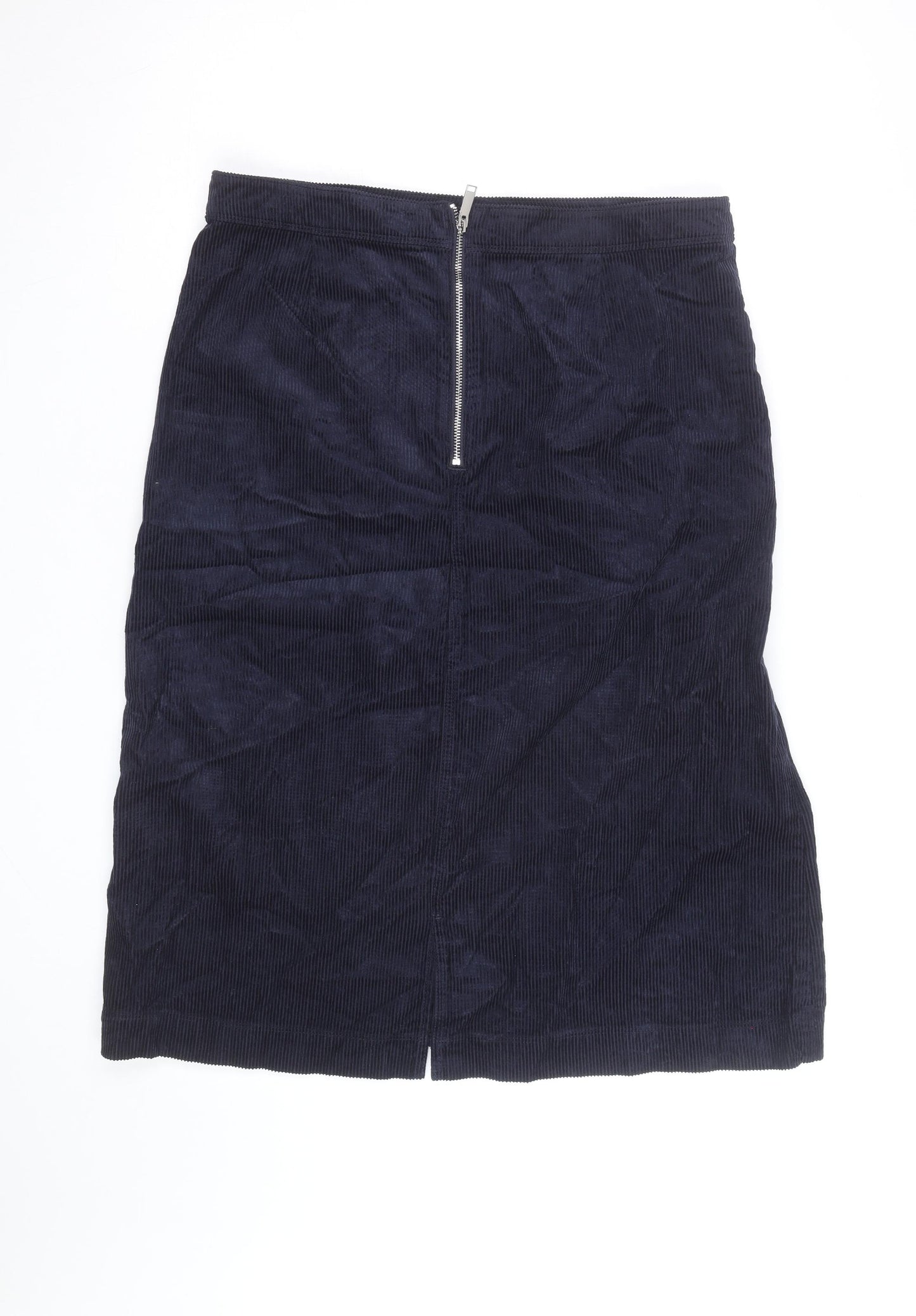 Marks and Spencer Women’s Blue Corduroy Pencil Skirt Size 12
