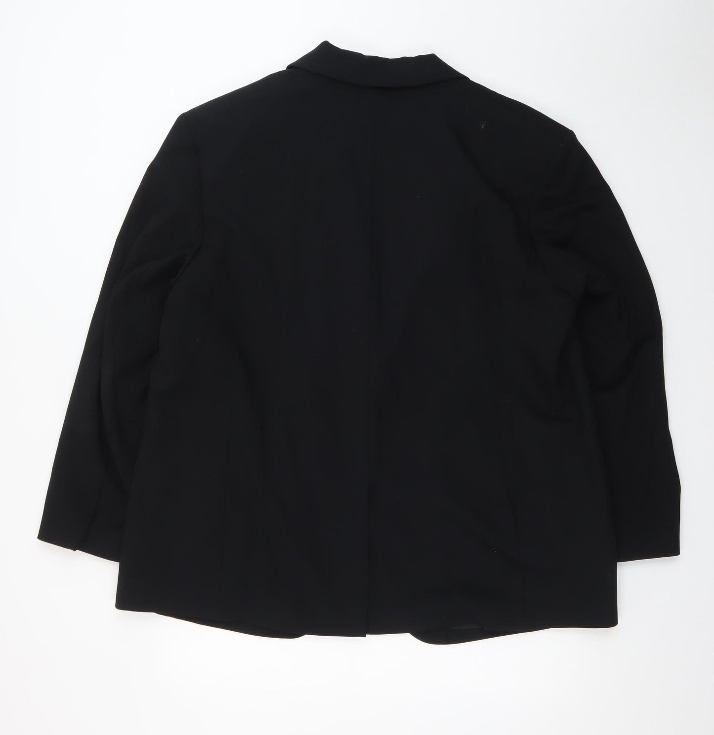 Marks and Spencer Women's Black Regular Fit One-Button Blazer Size 20