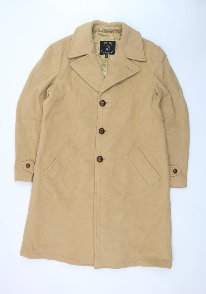 Botany Weathertopper Women’s Beige Wool Long Overcoat Size 16