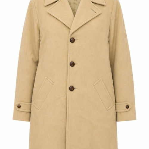 Botany Weathertopper Women’s Beige Wool Long Overcoat Size 16