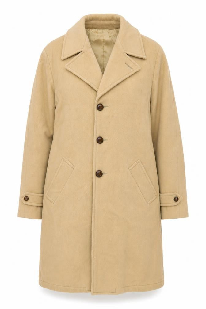 Botany Weathertopper Women’s Beige Wool Long Overcoat Size 16