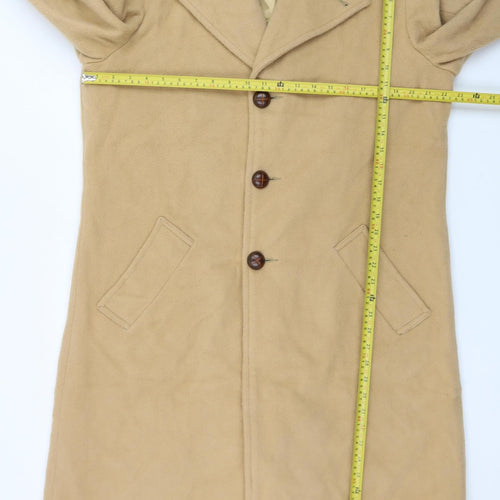 Botany Weathertopper Women’s Beige Wool Long Overcoat Size 16