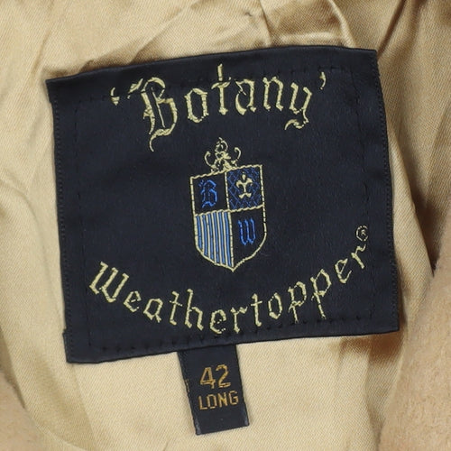 Botany Weathertopper Women’s Beige Wool Long Overcoat Size 16