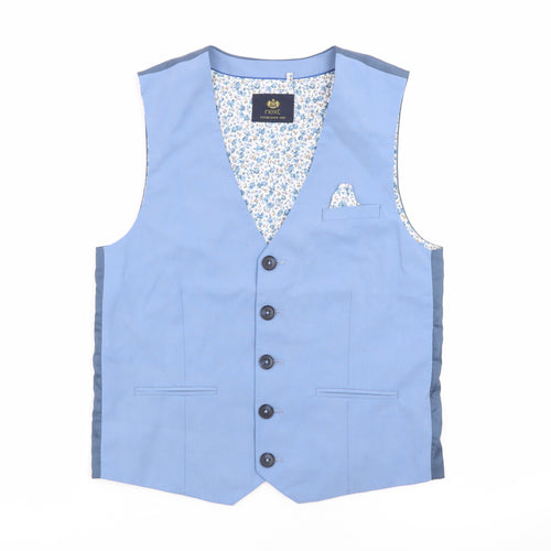 Next Boys Blue Suit Waistcoat 12 Years Formal Wedding Smart Waistcoat