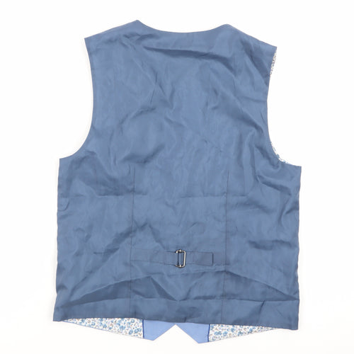 Next Boys Blue Suit Waistcoat 12 Years Formal Wedding Smart Waistcoat