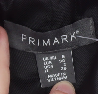Primark Women’s Pink Double-Breasted Blazer Size 6 Wool Blend