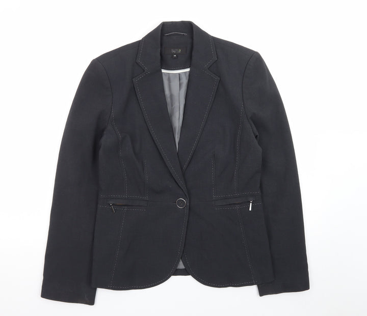 Marks and Spencer Women's Black Tailored Blazer UK 10
