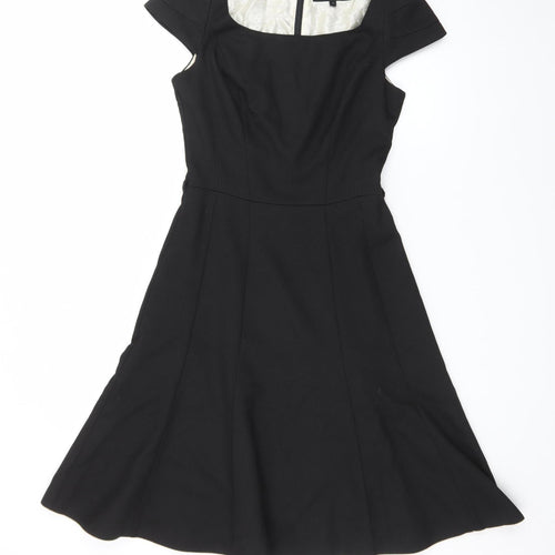 Next Women’s Black Fit & Flare Knee Length Dress Size 6