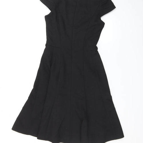 Next Women’s Black Fit & Flare Knee Length Dress Size 6