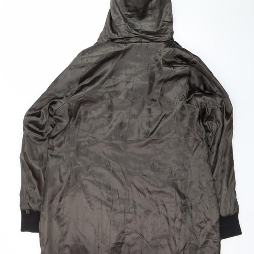 Creenstone Womens Brown Hooded Long Parka Coat Size 12