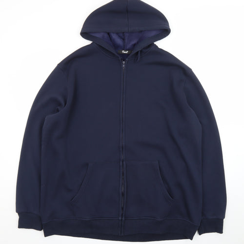 Palm Men's Blue 3XL Full Zip Hoodie Fleece Jacket