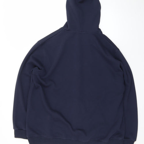 Palm Men's Blue 3XL Full Zip Hoodie Fleece Jacket