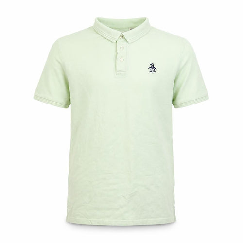 Original Penguin Boys Green 14-15 Years Polo Shirt Cotton Short Sleeve
