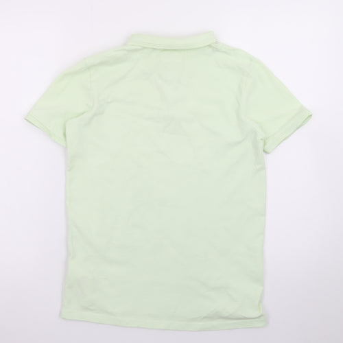 Original Penguin Boys Green 14-15 Years Polo Shirt Cotton Short Sleeve