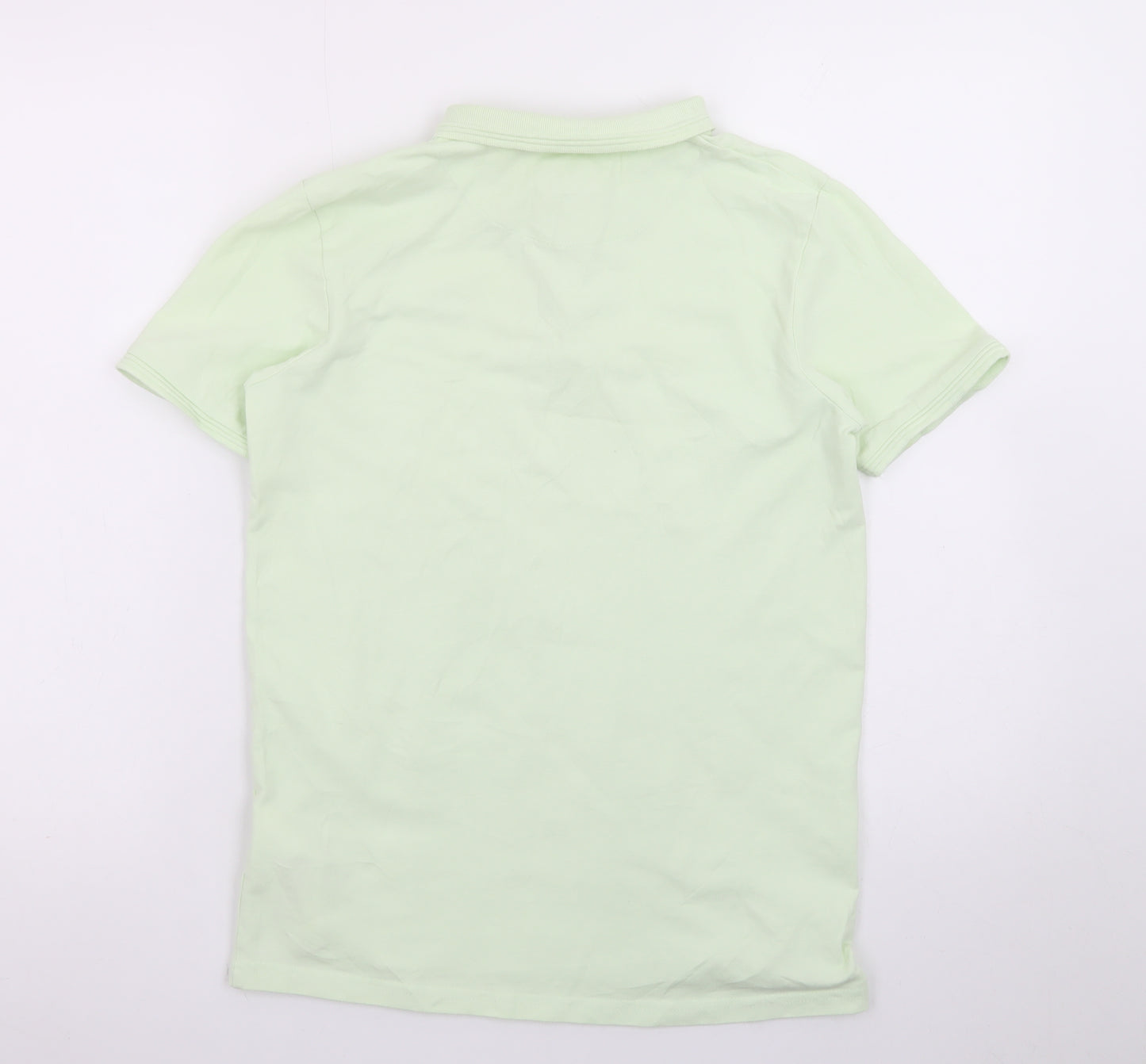 Original Penguin Boys Green 14-15 Years Polo Shirt Cotton Short Sleeve