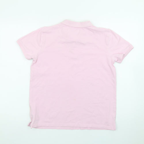 Lyle & Scott Junior Boys Pink Polo Shirt 15-16 Years Short Sleeve Cotton