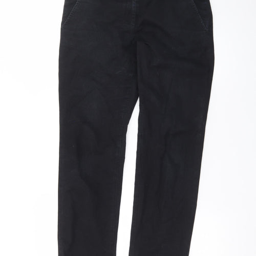 GAP Women’s Black Chino Trousers Size 12 Regular Fit Cotton Stretch