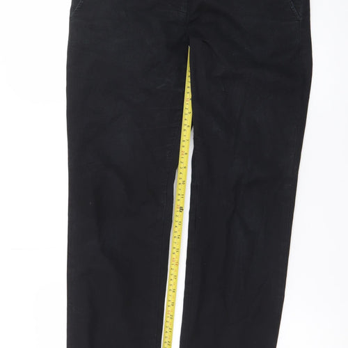 GAP Women’s Black Chino Trousers Size 12 Regular Fit Cotton Stretch