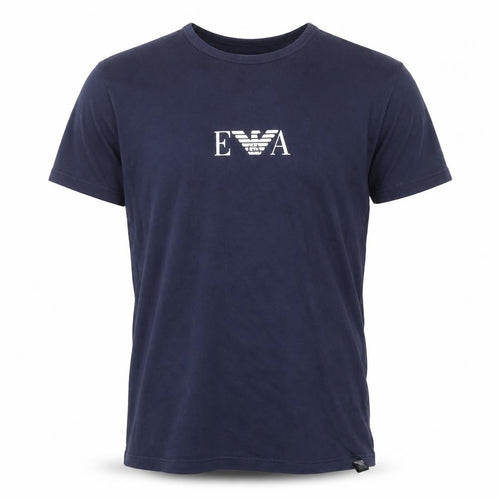 Emporio Armani Men's Blue Crew Neck Short Sleeve Designer T-Shirt M