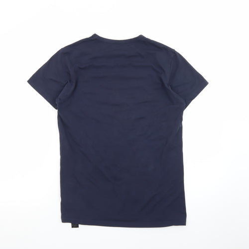 Emporio Armani Men's Blue Crew Neck Short Sleeve Designer T-Shirt M