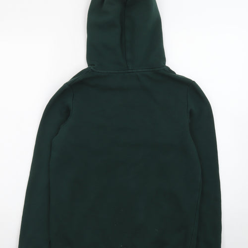 Jack & Jones Boys Green Pullover Hoodie Size 164 Fleece Lined Sweatshirt