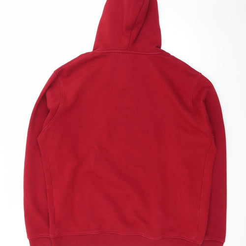 Next Men's Red Pullover Hoodie XL Cotton Blend Fleece