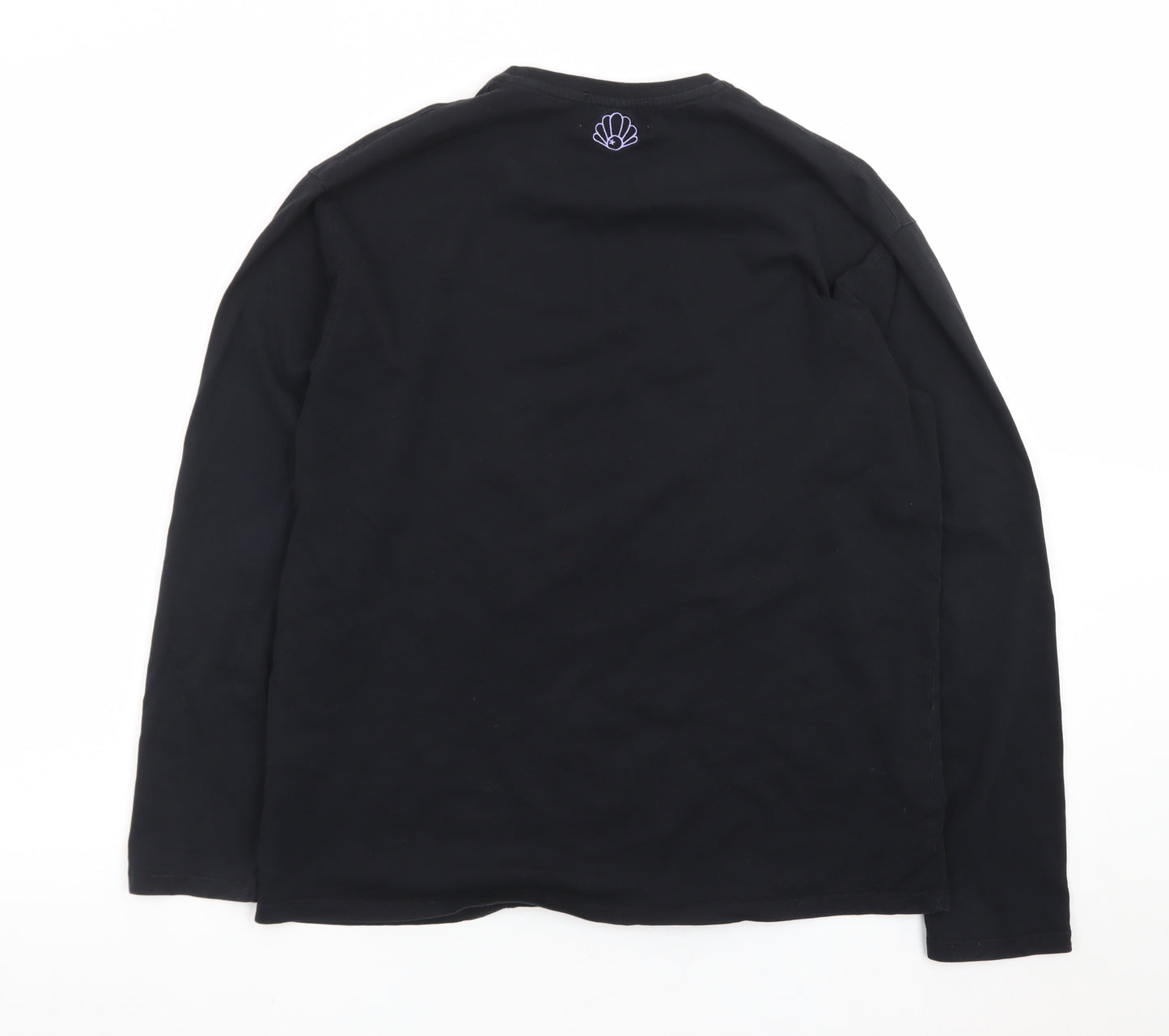 Saturday by Megan Ellaby Men's Black Graphic Long Sleeve T-Shirt M