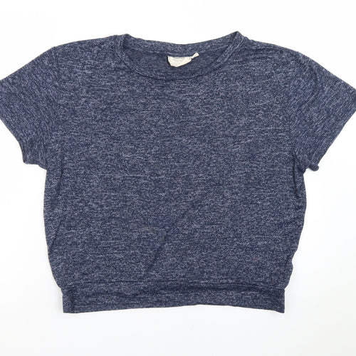 Mountain Warehouse Women's Blue Crew Neck Short Sleeve T-Shirt Size 12