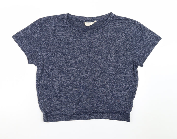 Mountain Warehouse Women's Blue Crew Neck Short Sleeve T-Shirt Size 12