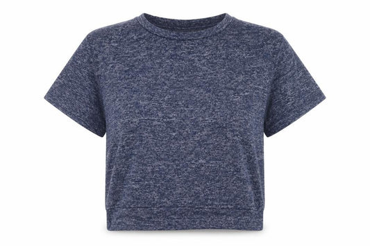 Front view of Mountain Warehouse Women's Blue Crew Neck Short Sleeve T-Shirt, size 12