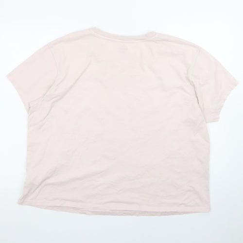 Marks and Spencer Unisex Pink Ramones Band Graphic T-Shirt Size 22