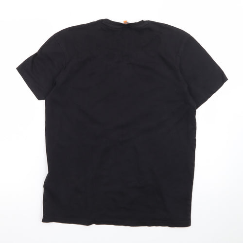 Ben Sherman Men's Black Medium Retro Graphic Print T-Shirt