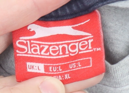 Slazenger Men’s Grey Sleeveless Crew Neck T-Shirt Size L