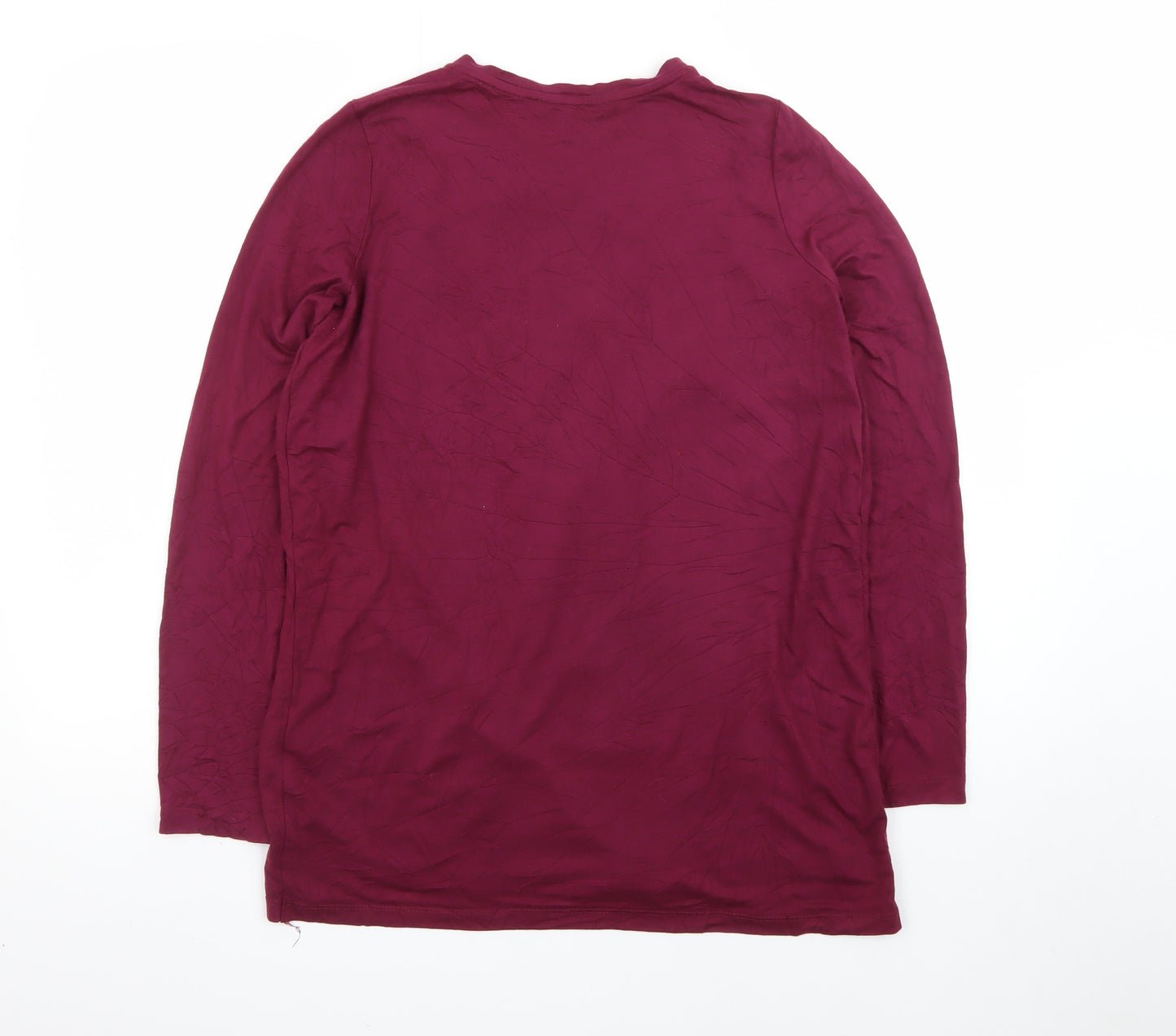 Blooming Marvellous Women's Red Wrap Long Sleeve Blouse Size S